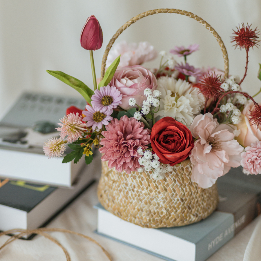  GIỎ MÂY ĐỎ - PLUMP 