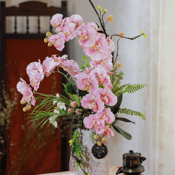  BST LAN - LAN HỒ ĐIỆP CÁNH XOĂN HỒNG 3 NHÁNH 