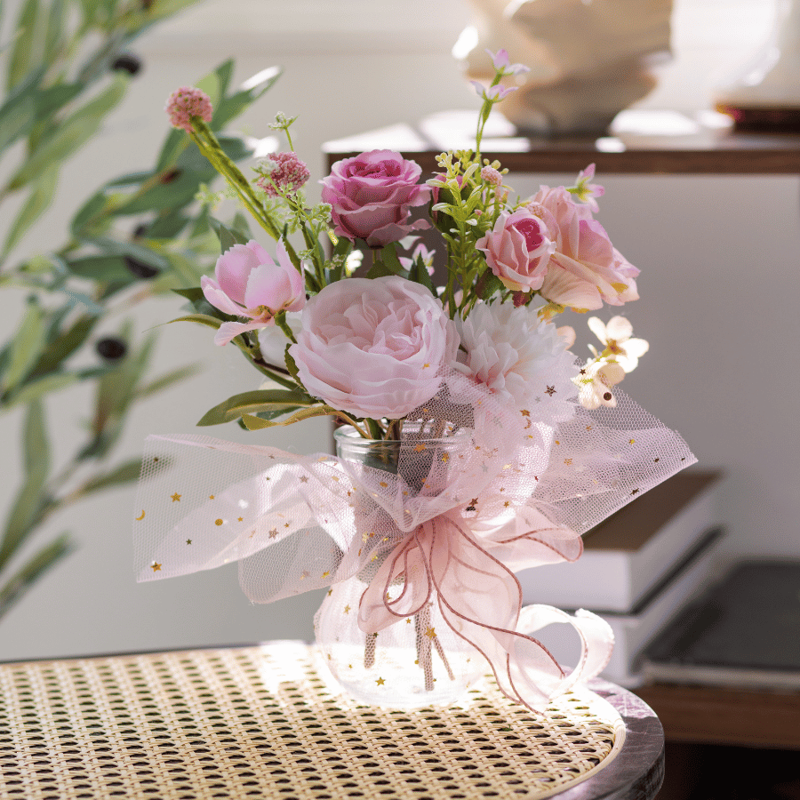  LỌ THỦY TINH - TONE HỒNG 