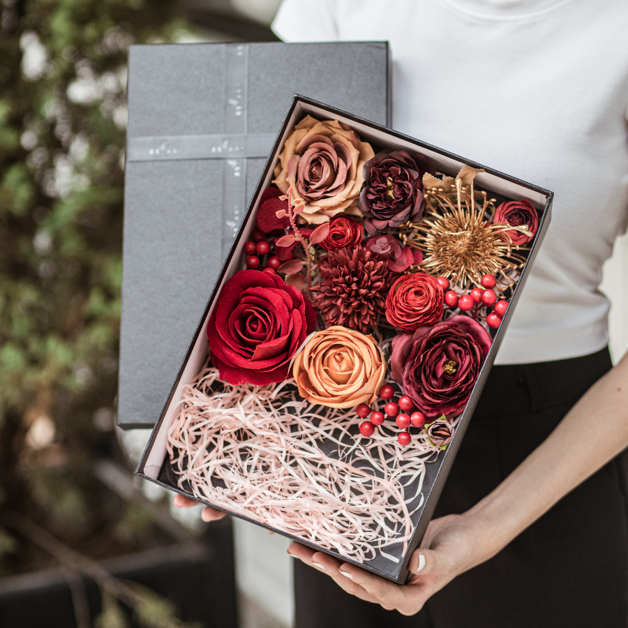  FLORA BOX L - SCARLET 