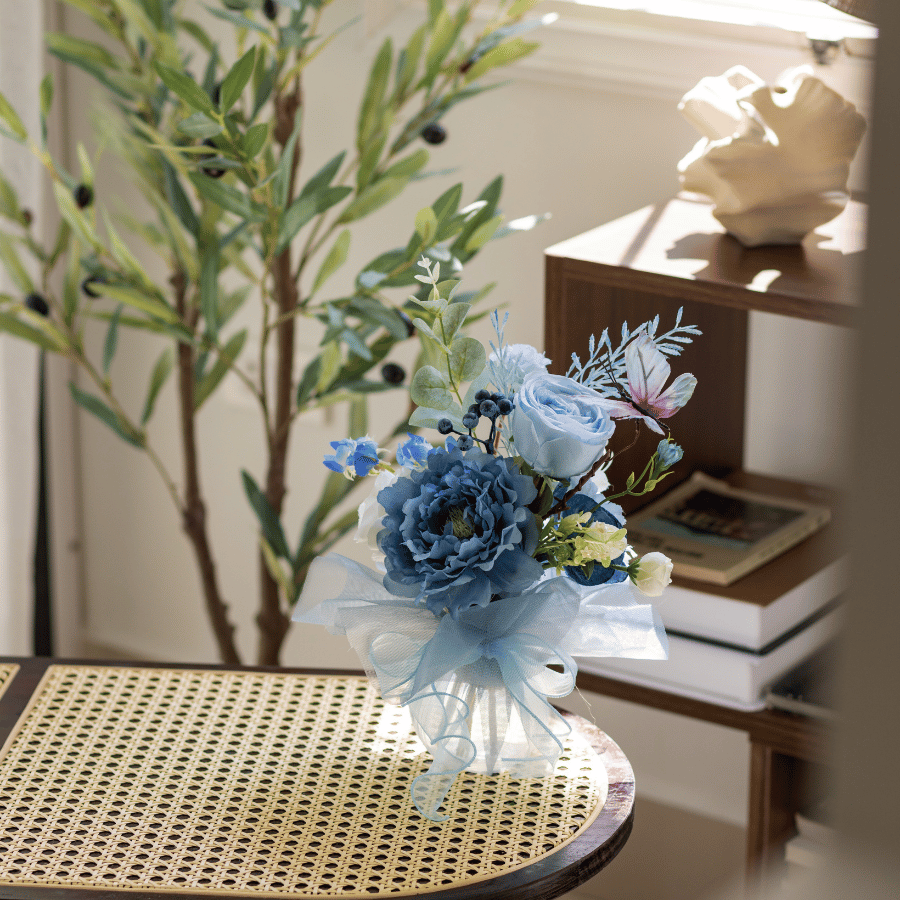  LỌ THỦY TINH - TONE XANH DƯƠNG 