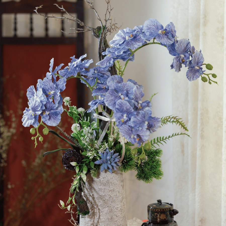  BST LAN - LAN HỒ ĐIỆP XANH CÁNH XOĂN 3 NHÁNH 