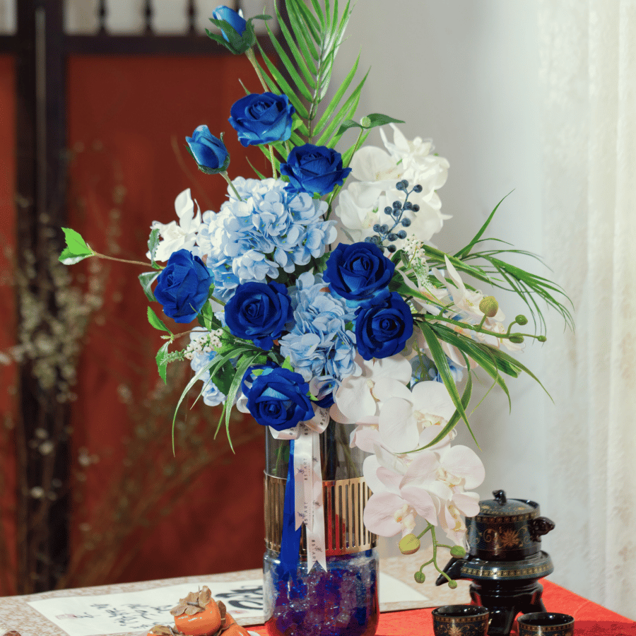  HOA DECOR  - HỒNG XANH 