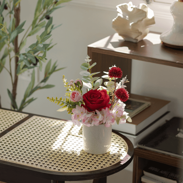  LỌ SỨ TONE ĐỎ 