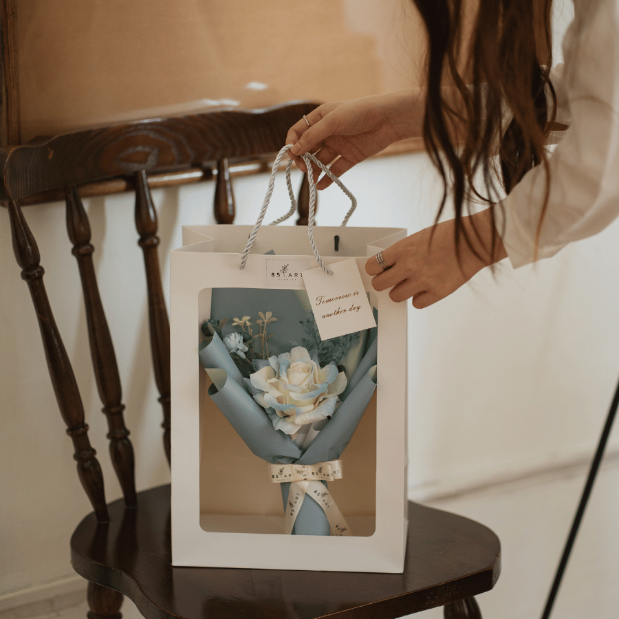  HỒNG XANH DA TRỜI 1 BÔNG 