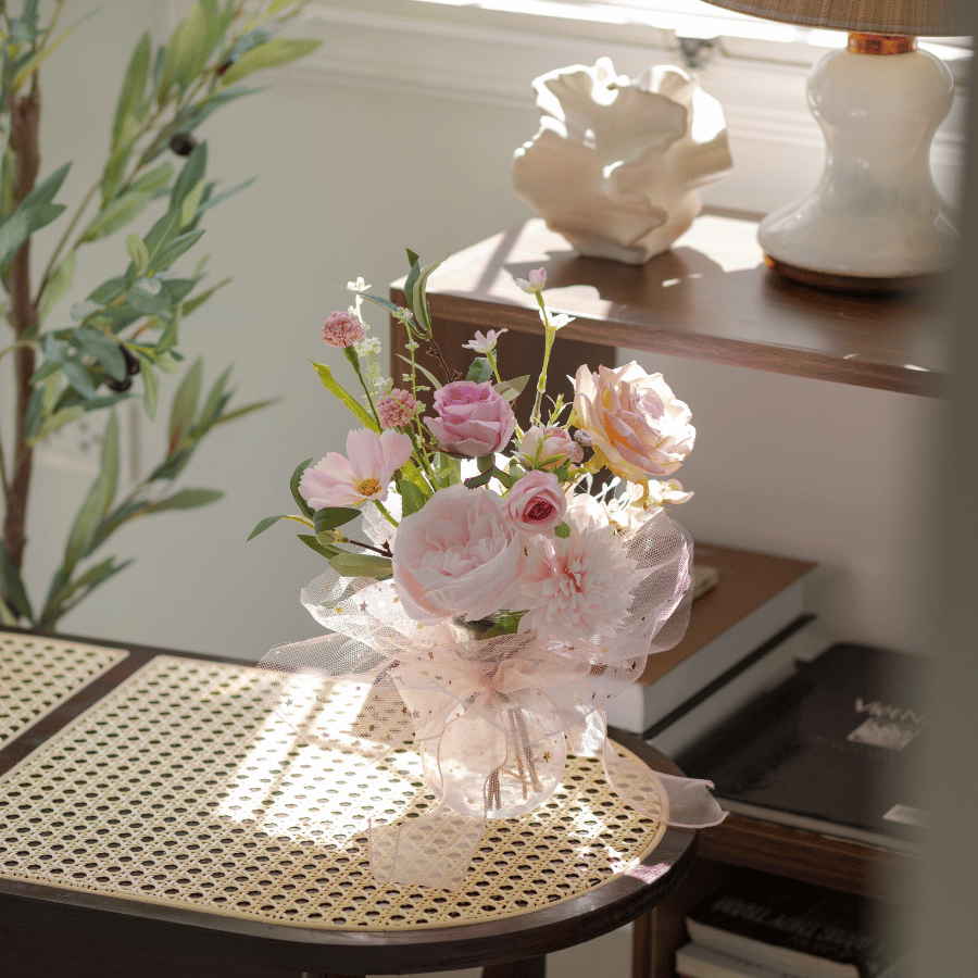  LỌ THỦY TINH - TONE HỒNG 