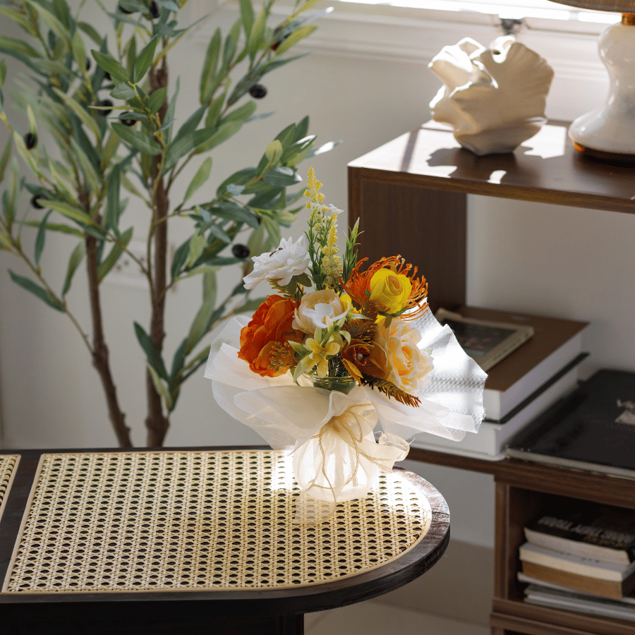  LỌ THỦY TINH - TONE CAM 