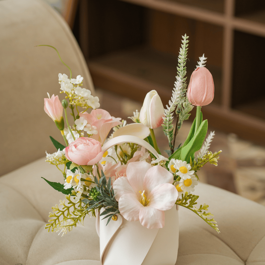  LEATHER BAG MINI - PINK 