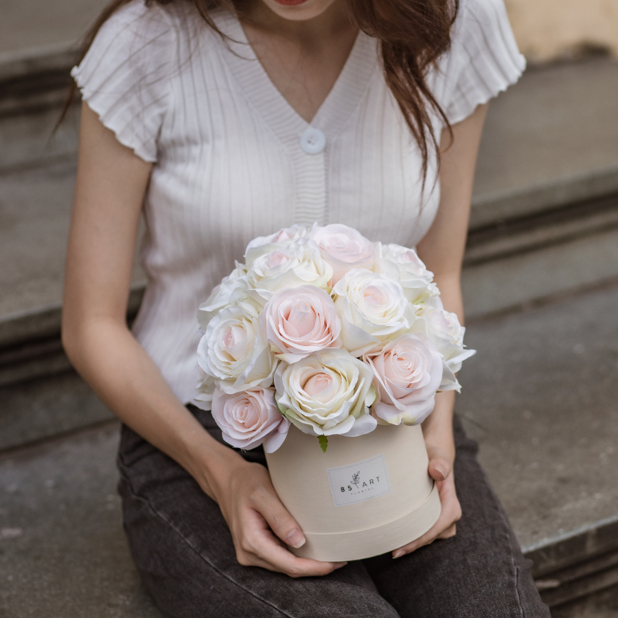  BALL BOX - PASTEL PINK S 