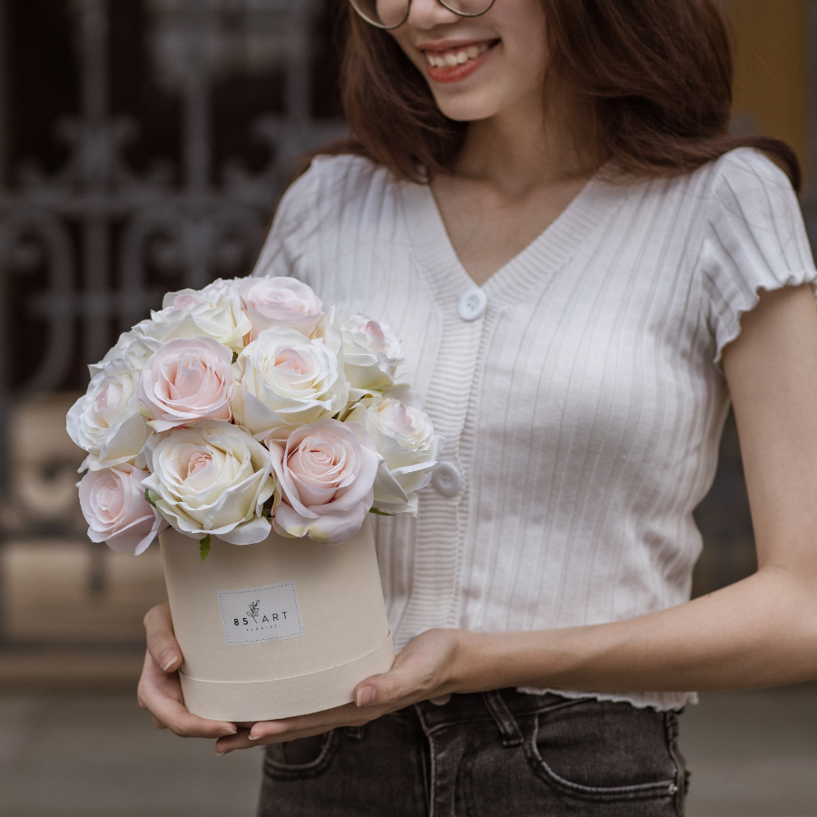  BALL BOX - PASTEL PINK S 