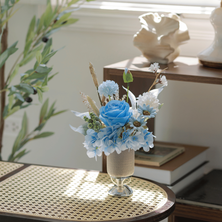  LỌ SỨ TONE XANH DƯƠNG 