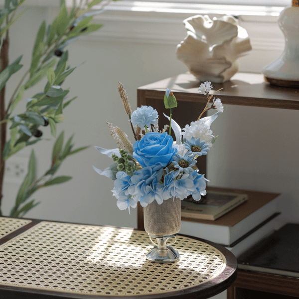  LỌ SỨ TONE XANH DƯƠNG 