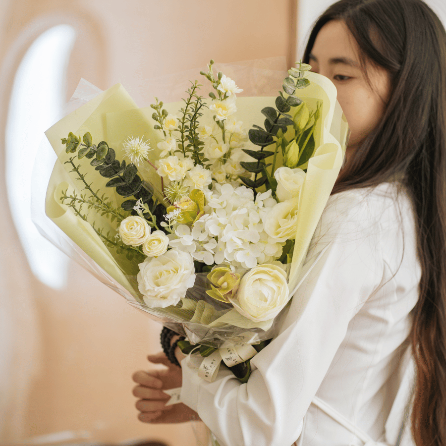  HOA BÓ - CẨM TÚ CẦU TRẮNG L 