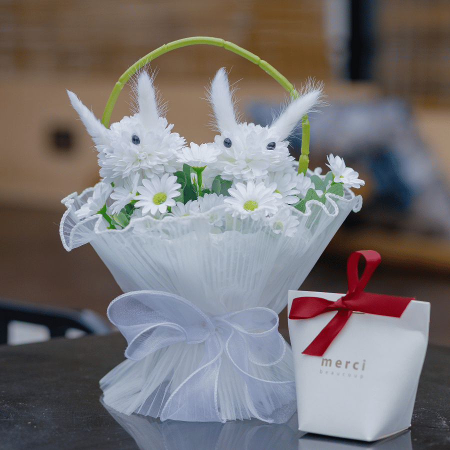  LẴNG THỎ TRẮNG - COUPLE KIT 