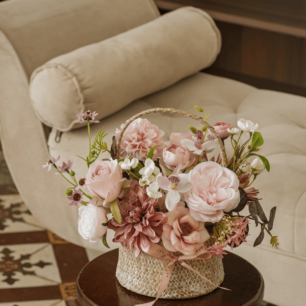  GIỎ MÂY HỒNG - PLUM 