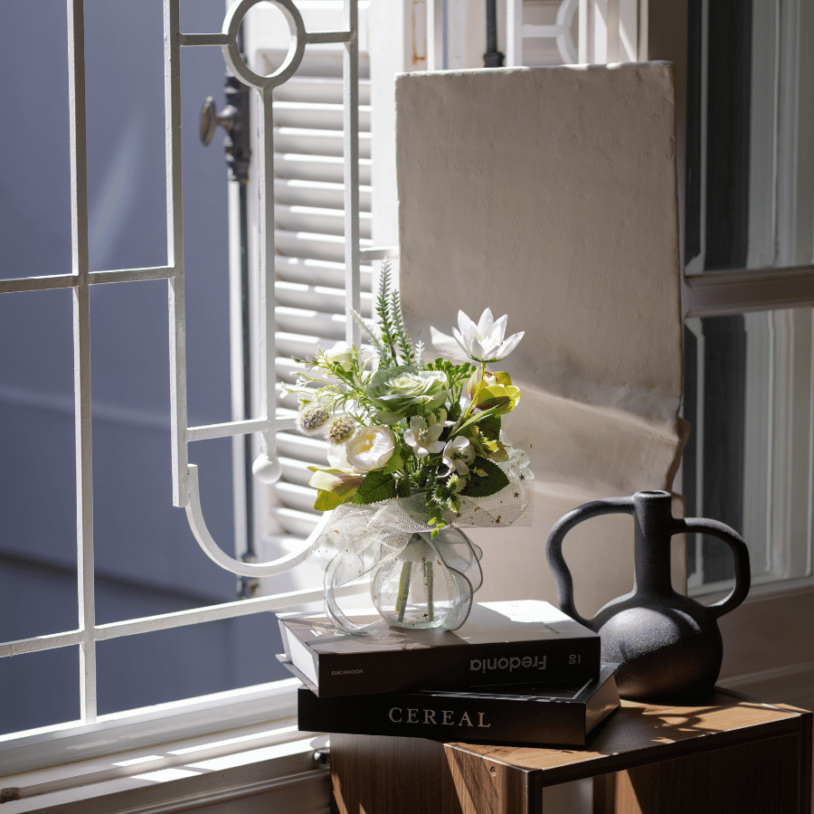  LỌ THỦY TINH - TONE XANH BƠ 