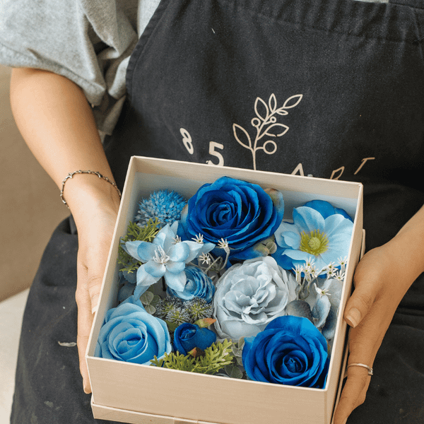  FLORA BOX M - BLUE NAVY 