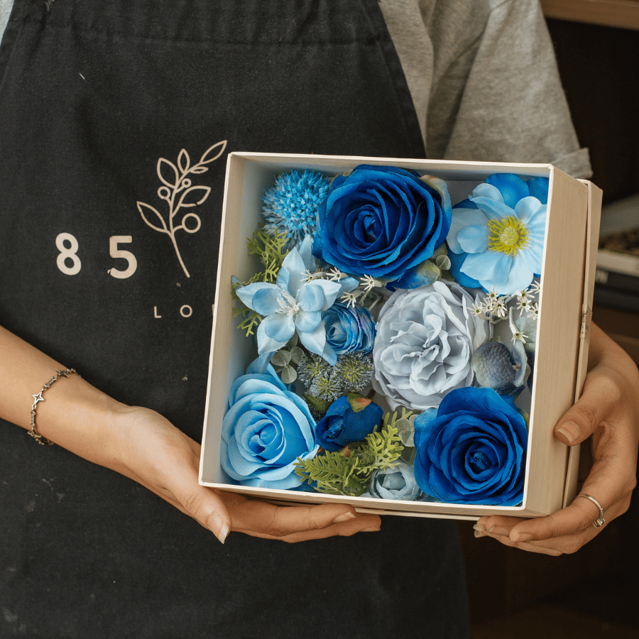  FLORA BOX M - BLUE NAVY 