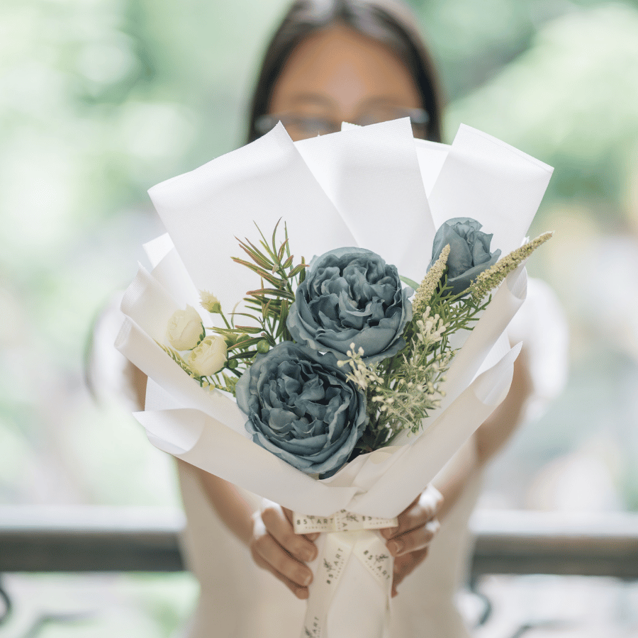  HỒNG XANH DƯƠNG 2 BÔNG 