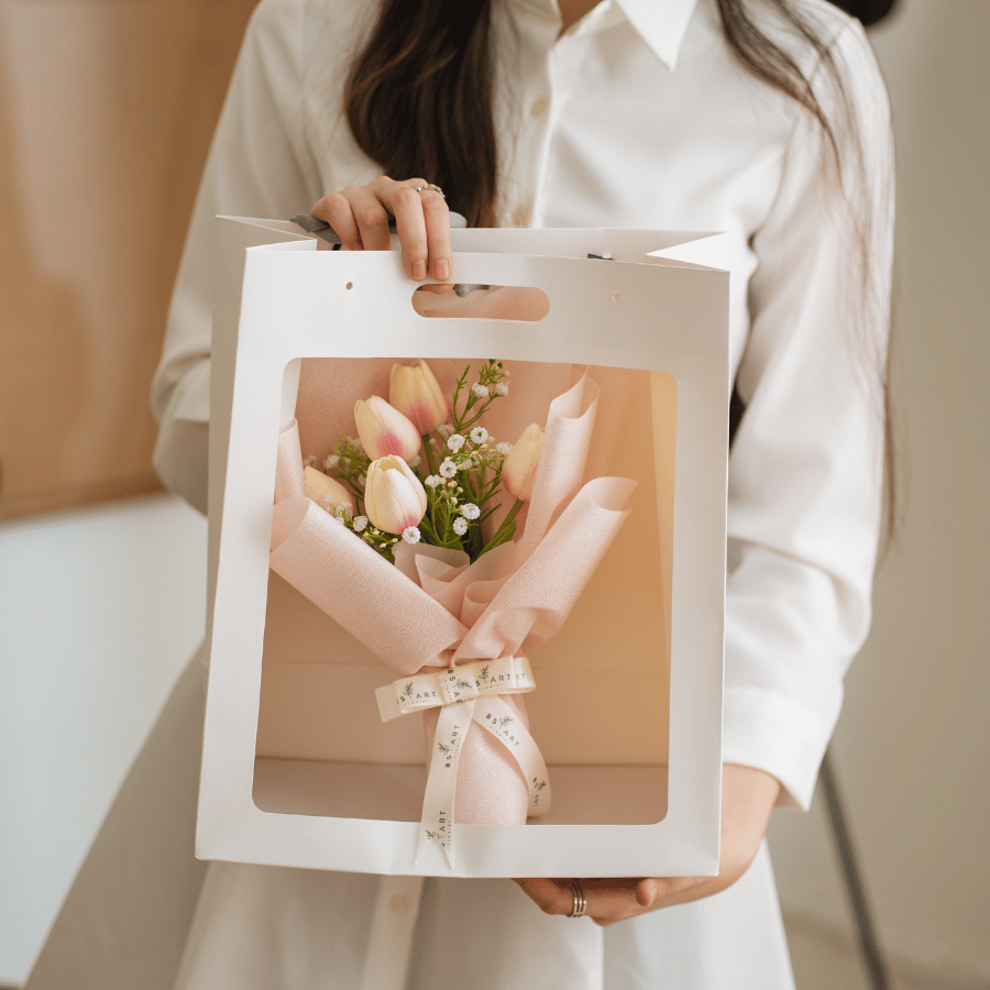  TULIP HỒNG 5 BÔNG 