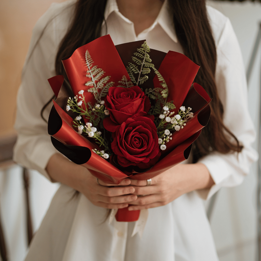  HỒNG NHUNG ĐỎ 2 BÔNG 