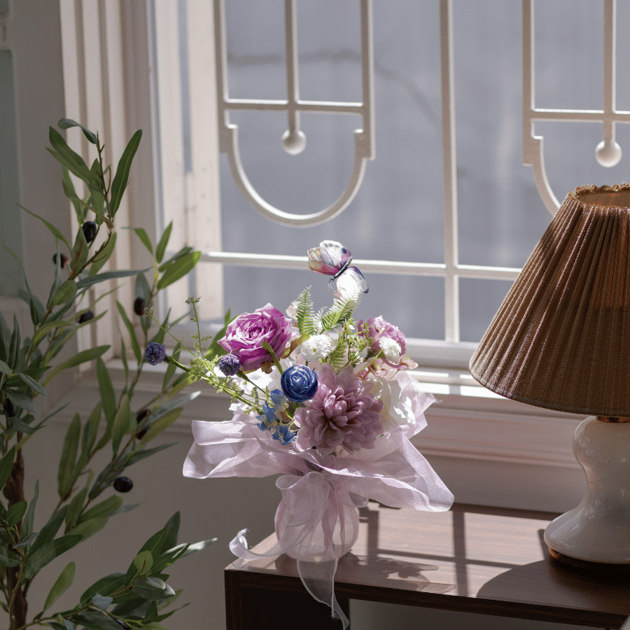  LỌ THỦY TINH - TONE TÍM 