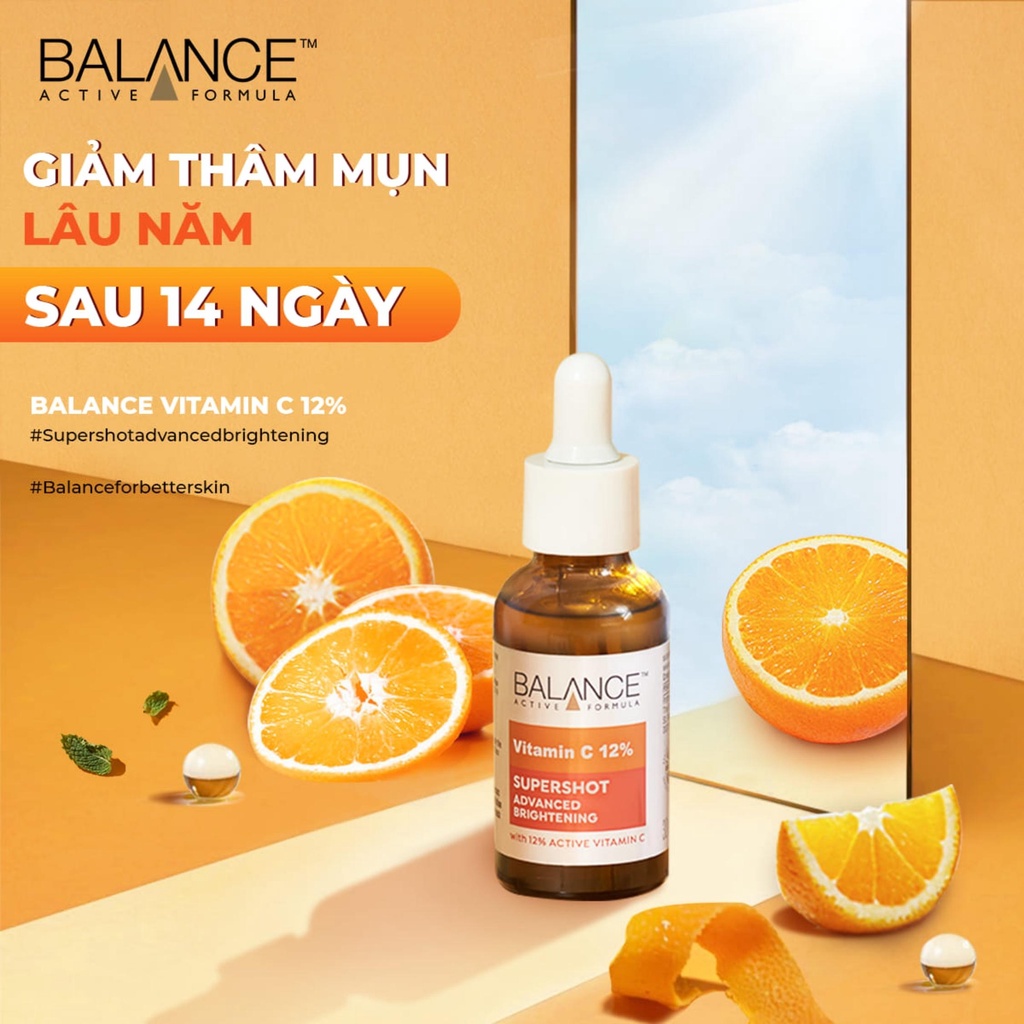 Tinh chất trắng da, mờ thâm nám từ 12% Vitamin-C Balance Active Vitamin C Serum 30ml