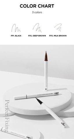 Kẻ mắt nước chống trôi, chống lem, nét mảnh dễ kẻ Merzy Perfect Fixing Pen Eyeliner 0.5gr #2