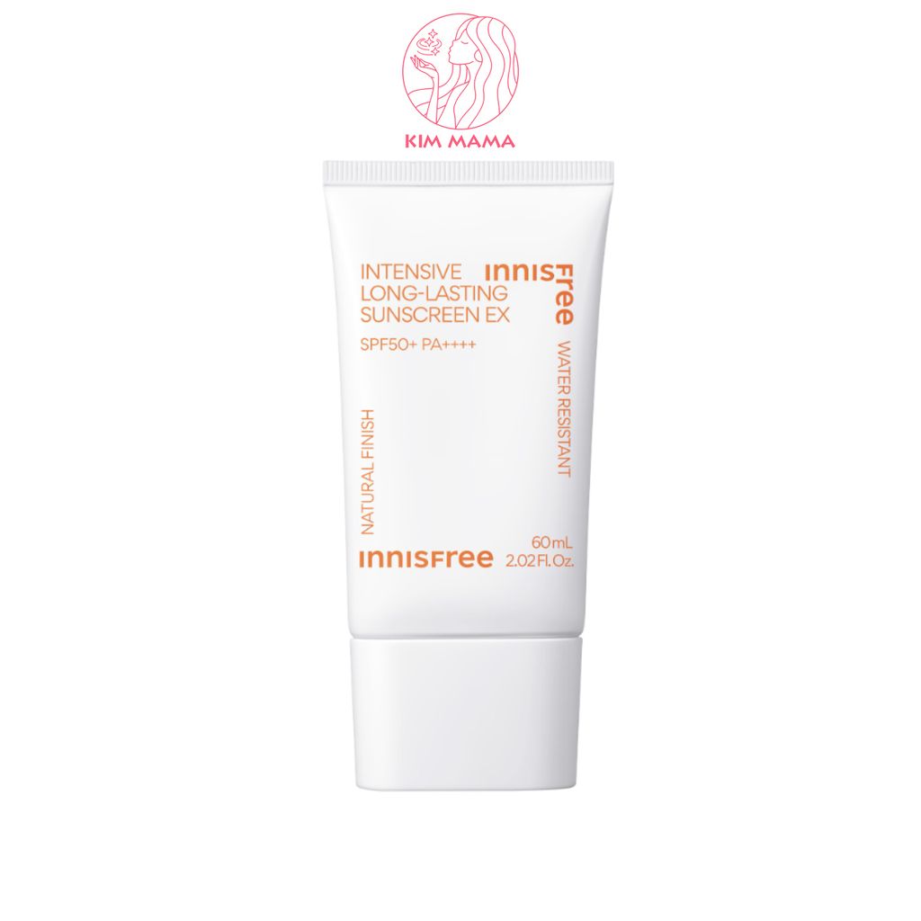 Kem Chống Nắng Mẫu Mới 60ml Innisfree Intensive Long-Lasting SPF50+/PA++++ Kiềm Dầu và Mịn Lì, Bảo Vệ Da Phổ Rộng, Lâu Trôi