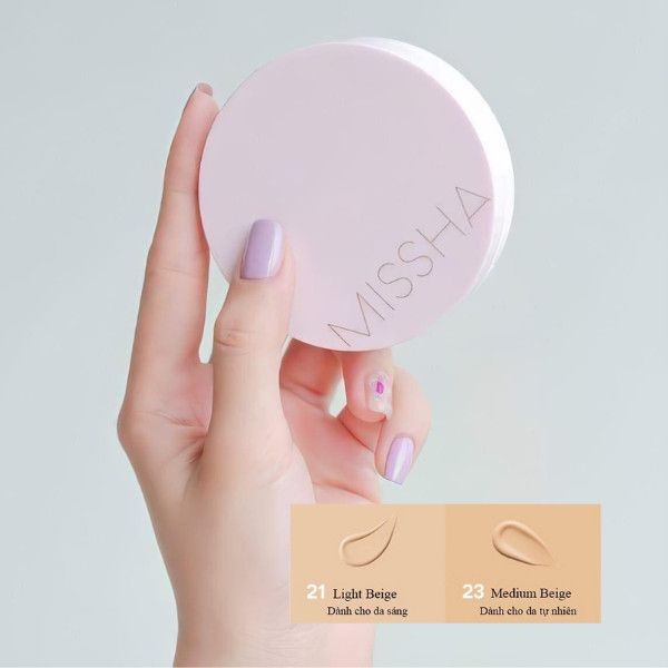 Cushion trang điểm kiềm dầu, che phủ cao Missha Magic Cushion Cover Lasting SPF50+/PA+++ 15gr #2