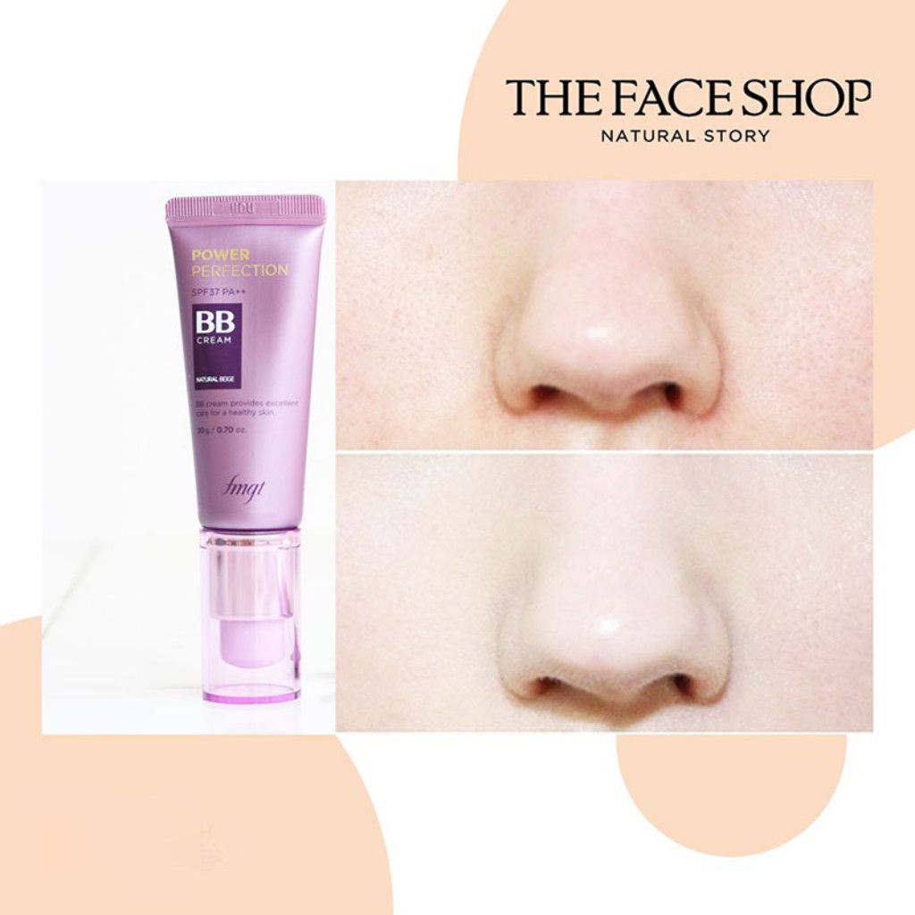 Kem nền trang điểm The Face Shop Power Perfection BB Cream SPF37/PA++ 20gr #V203.Natural