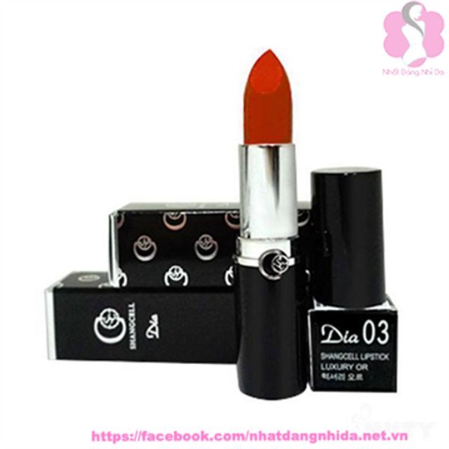 SON THE SKIN FACE SHANGCELL DIA LIPSTICK #03 Luxury Or: Cam tươi
