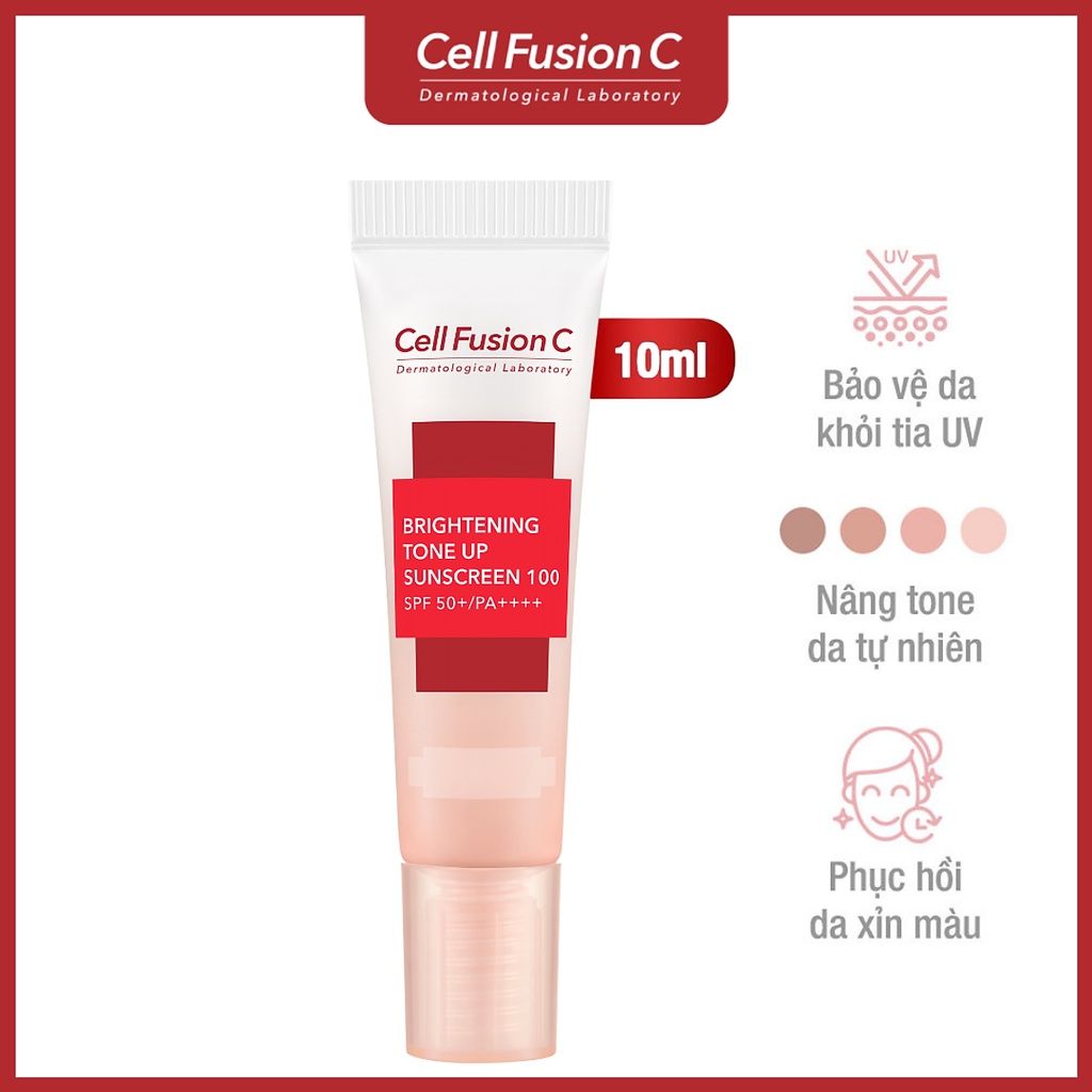 Kem chống nắng dưỡng trắng, nâng tone Cell Fusion C Brightening 10ml