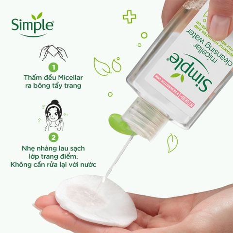 (CT) Nước tẩy trang Simple Kind to Skin Micellar Cleansing Water 200ml 8712561669825