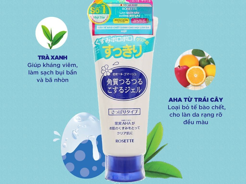 Review tẩy tế bào chết Rosette Peeling Gel của Nhật Bản #2