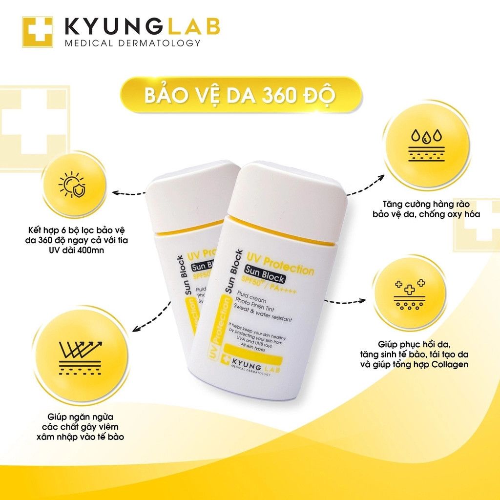Kem chống nắng kết hợp 6 bộ lọc khô thoáng tức thì Kyung Lab UV Protection Sun Block 50ml