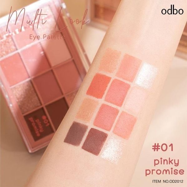 Bảng phấn mắt 12 Ô ODBO MULTI LOOK EYE PALETTE ( OD2012 ) – KIM MAMA