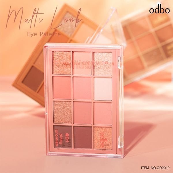 Bảng phấn mắt 12 Ô ODBO MULTI LOOK EYE PALETTE ( OD2012 ) – KIM MAMA