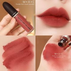 Son Kem Đỏ gạch độc đáo, phù hợp với nhiều tông da MAC Powder Kiss Liquid Lipcolour Màu 991 Devoted To Chili Đỏ Gạch