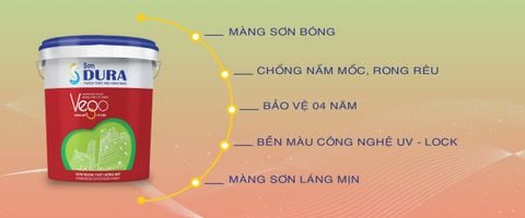  Sơn ngoại thất Bóng mờ cổ điển, Chống bám bụi, Chống Nấm Mốc & Rong Rêu Vego 