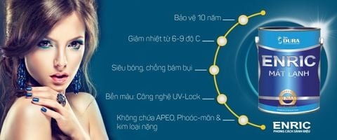  Sơn ngoại thất cao cấp Enric Mát Lạnh 5L 