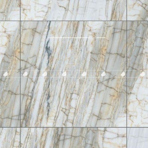  Gạch lát nền đá bóng kính kháng khuẩn vân đá vàng DONGVAN005 - 100x100 