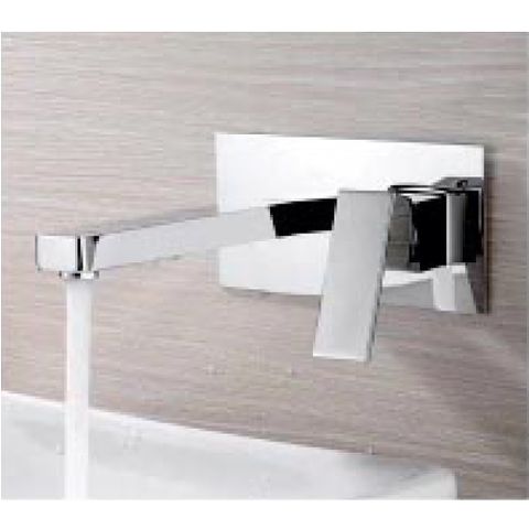  Vòi lavabo hoặc vòi chén nóng lạnh âm tường đồng thau mạ crome KS - 2090A 