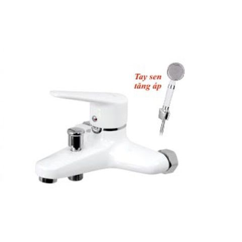  Bộ củ - dây - tay sen (tăng áp) nóng lạnh đồng thau sơn tĩnh điện KS - 4108 