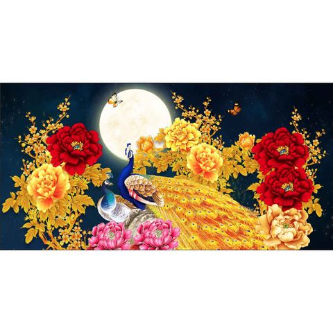  Gạch tranh đính đá đôi công 15 