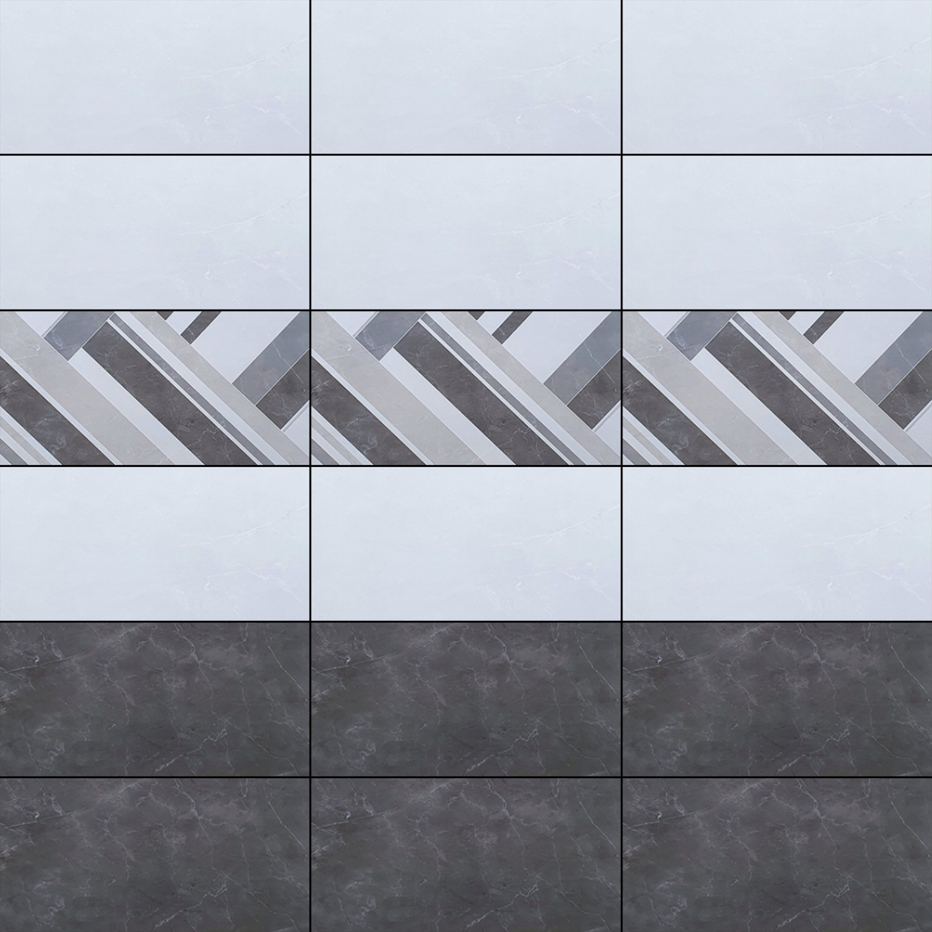 Gạch ốp tường đá bóng kính đen vân điểm sọc A-HV-TN-XZG-40x80