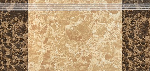  Gạch ốp lát cầu thang vân đá vàng nâu G-DVZF - 47x100 