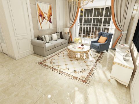  Gạch tranh thảm hoa văn NT-1674 