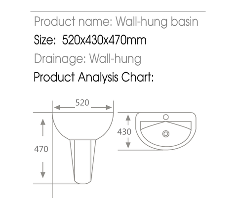  Lavabo treo và chân lửng HT-2202G 