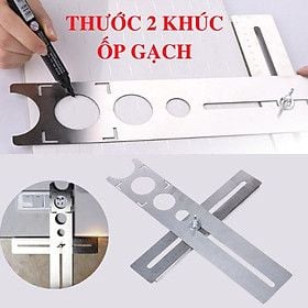  Thước định vị lỗ khoét gạch inox 